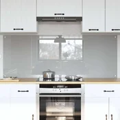 Vidaxl Zaščita za kuhinjo 2 pcs Svetlo siva 80 x 60 cm kaljeno steklo