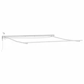 Vidaxl Okvir tende z LED lučmi Bela 400 x 350 cm Aluminij