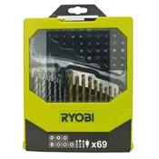 shumee 127471 RYOBI komplet svedrov in nastavkov, 69 kosov.