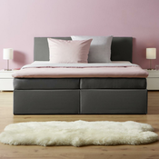 Bessagi Home boxspring postelja Lucy (180x200cm), siva