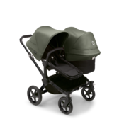 Bugaboo Donkey 5 Duo Black/Midnight Black - Forest Green