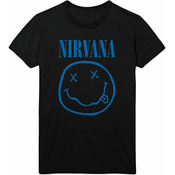Nirvana Majica Blue Smiley Unisex Black M