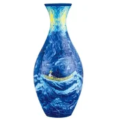 Smania 3D sestavljanka vaza, navdihnjena z Van Goghovimi umetninami ArtVase - Nočni ribič na valovih