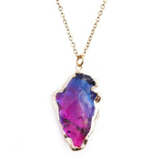 Ogrlica Crystal Stone - Plava / Ružicasta KP21753