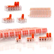 Rosfix Set Hitrih Spojnikov 75 Kos – Večnamenski, Trpežen Material, Organiziran Plastični Box | 0,14-4 mm2, 250V, 32A, (5000243688)