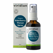Ekološki bezgov sprej za grlo Viridian, 50ml