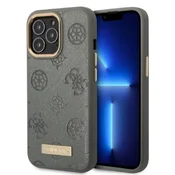 Guess Ohišje Guess Peony z logotipom MagSafe - iPhone 13 Pro Max (sivo)