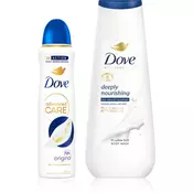 Dove Advanced Care Deeply Nourishing ugodno pakiranje deodoranta in gela za prhanje