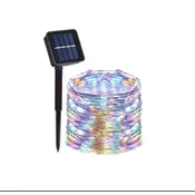 KJB Solarna svetlobna veriga 22 m, 200 LED, večbarvna svetloba, 1 kos