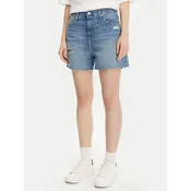 Calvin Klein Jeans Jeans kratke hlače J20J225159 Modra Mom Fit
