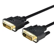 Kabl DVI-DVI 24+1 M/M 1.8m pozlaceni ( 100-37 )