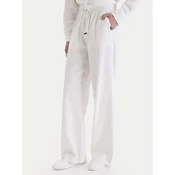 Nautica Hlače iz tkanine W126-NALTR-1020-01X Bela Wide Leg