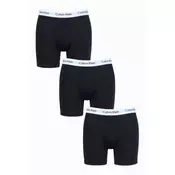shumee Calvin Klein moške boksarice, 3-delni komplet, črne, dolge, velikost M