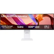LG Gaming monitor 49U950A-W 49/IPS,zakrivljen,21:9/5120x1440/144Hz/1ms MBR/HDMIx2,DP,USB,USB C/Freesync