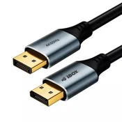 iBox ITVDP011 DisplayPort kabel (M/M), 1m, črn/srebrn