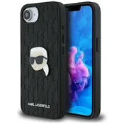 1 to 3 Etui Karl Lagerfeld Monogram Karl Head Pin Za Iphone 16E Luksuzna Zaščita