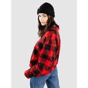 Empyre Akrin Oversized Plaid Flannel Srajca red Gr. XS