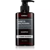 KUNDAL Honey & Macadamia Cherry Blossom naravni šampon za suhe in poškodovane lase 500 ml