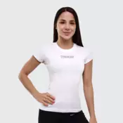 GymBeam Ženska majica kratkih rukava FIT White