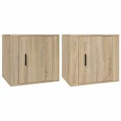 Vidaxl Nočna omarica 2 kosa Sonoma hrast 50x39x47 cm