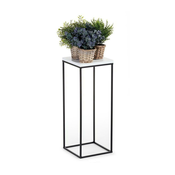 Stojalo za rože BASICLOFT 80x24 črna/bela