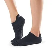 Ženske nogavice za vadbo brez obutve TOESOX FULL TOE LOW RISE GRIP Black - XS
