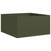 Vidaxl Sadilnik Olive Green 80x80x40 cm Hladno valjano jeklo