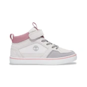 Timberland za fante. TB0A6FN7EWG1 Stone Jump Superge bele, roza (1.5 M = 33 M), Usnje, Bela, Ravna stran, Čipke, Velcro, Priložnos