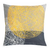 Bombažna prevleka za vzglavnik - 40x40 cm - Plesna siva, oranžna