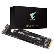 GIGABYTE GIGABYTE aorus gen4 SSD - 2 TB M.2 PCIe 4.0 NVME SSD pogon, (20446165)