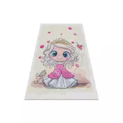 RugsX BAMBINO 43020 pralna preproga Princesa, zvezde za otroke protizdrsna - krem/ružičasta 160x220 cm, (5000176024)