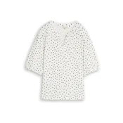 TOM TAILOR Bluza nočno modra / bela