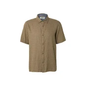 INDICODE JEANS Srajca Helmo čokolada / kapučino / bela