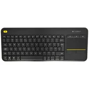 Logitech K400 Plus Tv tipkovnica RF bežični QWERTY Engleski Crno