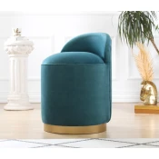 Atelier del Sofa Tabure 50x45cm, Petrolej