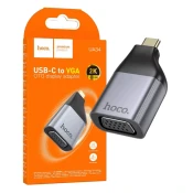 Hoco. UA34 Adapter USB Type-C na VGA, Crni
