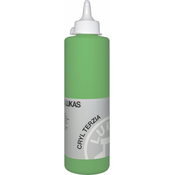 Lukas Cryl Terzia Plastic Bottle Akrilna barva Chrome Green Light Hue 500 ml 1 kos