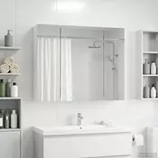 vidaXL Kopalniška ogledalna omara Bela 60 x 14,5 x 50 cm