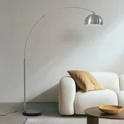 Lindby lokasta svetilka Hernando, nikelj, jeklo, višina 188 cm - Dnevna soba/jedilnica - Sodobni - nikelj, črn - Kovina