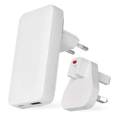 USB napajalni adapter GaN PD 65W, AC + kabel