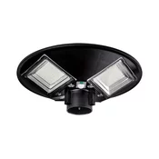 LED Solarna ulična svetilka s senzorjem LED/15W/6V 6500K IP65 črna + Daljinski upravljalnik