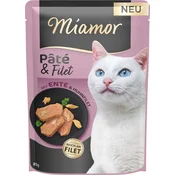 Miamor Mačja hrana Paté & Filet - raca - 85 g