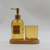 Garn. Vina 2/1: dozer za tecni sapun + toal. caša boja cilibara Rakle