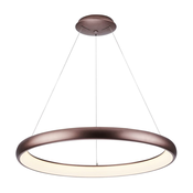 Azzardo AZ5059 - LED Zatemnitveni lestenec na vrvici ANTONIO LED/32W/230V rjav + Daljinski upravljalnik