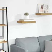 Polica na zidu Zidne Bež 40 x 23,5 x 4 cm Konstruirano drvo