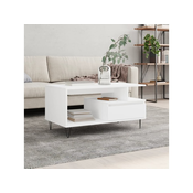 Stolic za kavu bijeli 90 x 49 x 45 cm od konstruiranog drva