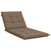 Vidaxl Blazina za ležalnik GEMERT 100% poliester Taupe 190 x 70 x 9 cm