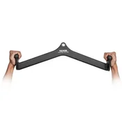 VEVOR Palica za lat pulldown gumirano prevlečen ročaj črna