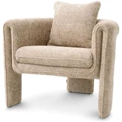 Casa Padrino luxury armchair sand 81 x 77 x H. 68 cm - Living room armchair - Hotel armchair - Living room furniture - Luxury furniture - Living room furnishings - Luxury furnishings