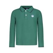 NORTH SAILS CHILDRENS LONG-SLEEVED POLO SHIRT, GREEN